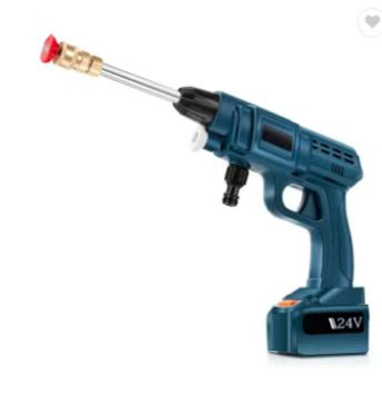 Araç çamaşır makinesi su sprey tabanca araba yıkama kablosuz lityum pil taşınabilir yüksek basınçlı güç araba yıkama